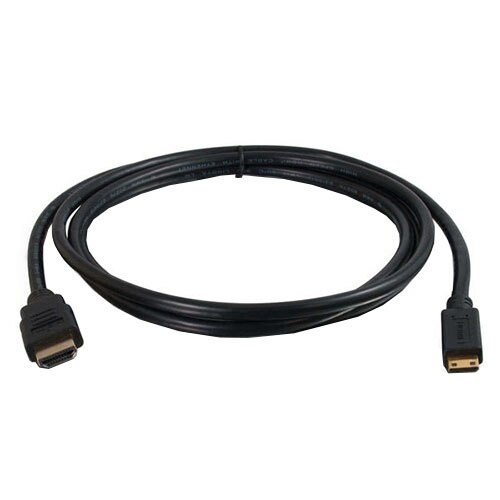 C2G Value Series High Speed with Ethernet HDMI Mini Cable - Video / audio / netværkskabel - HDMI - 19-pin HDMI (han) - 19 pin mini HDMI (han) - 1 m (3.28 ft) - sort 1
