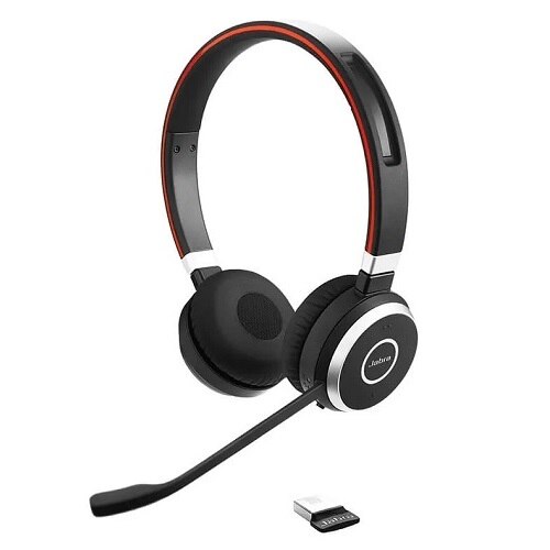 Jabra Evolve 65 MS stereo - Headset - på øret - Bluetooth - trådløs - NFC - USB 1