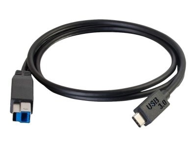 C2G 3m USB 3.1 Gen 1 USB Type C to USB B Cable M/M - USB C Cable Black - USB Type-C kabel - 3 m 1