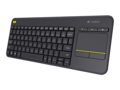 Logitech Wireless Touch Keyboard K400 Plus - Tastatur - trådløs - 2.4 GHz - nordisk - sort 1
