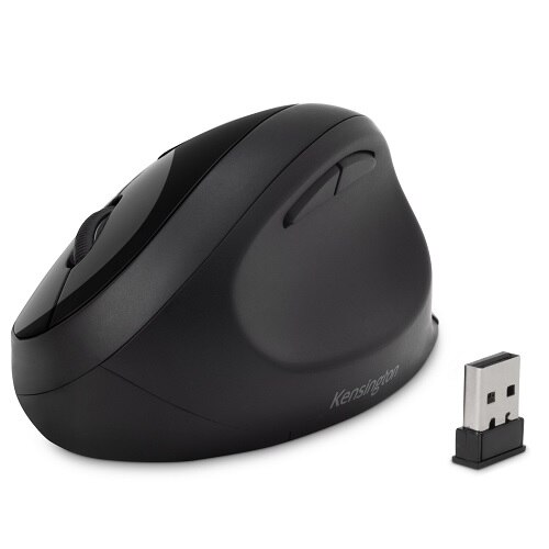 Kensington Pro Fit Ergo Wireless Mouse - mus - 2.4 GHz, Bluetooth 4.0 LE - sort 1