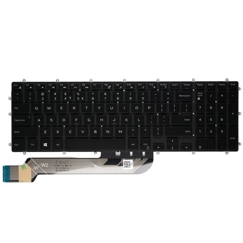 Dell baggrundsoplyst tastatur (Internationalt engelsk) med 101 taster 1