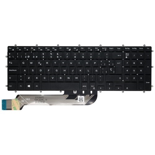 Dell ikke-baggrundsoplyst tastatur (castiliansk spansk) med 102 taster 1