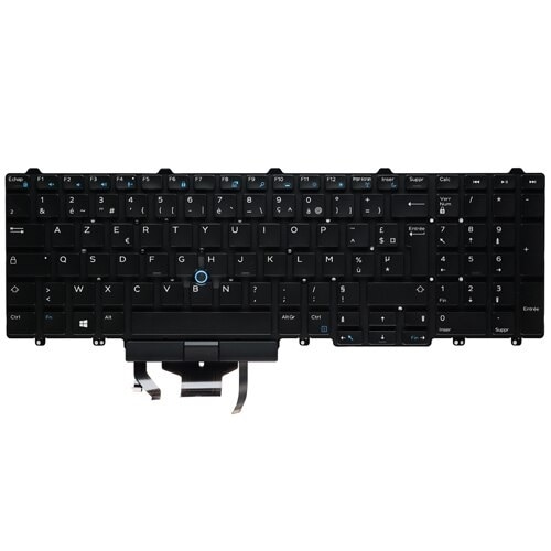 Dell baggrundsoplyst tastatur (Fransk) med 107 taster  1