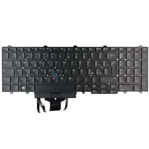 Dell baggrundsoplyst tastatur (Italiensk) med 107 taster  1