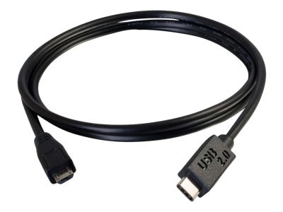 C2G 1m USB 2.0 USB Type C to USB B Cable M/M - USB C Cable Black - USB Typ-C-Kabel - USB Typ B bis USB-C - 1 m 1