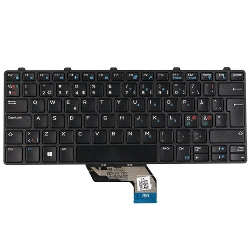 Dell Tastatur ohne Hintergrundbeleuchtung für nordische und ...