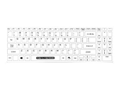 Man & Machine Its Cool Flat - Tastatur - kabellos - 2.4 GHz - Deutsch - Hygienic White 1