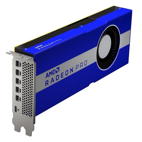 Dell AMD® Radeon™ Pro W5700, 8 GB GDDR6, Volle Höhe, PCIe 4.0 x16, 5 mDP, USB-C Grafikkarte 1
