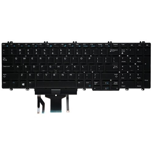 Dell Tastatur mit Hintergrundbeleuchtung für Englisch (USA) mit 106 Tasten 1