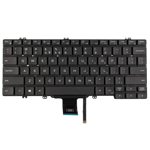 Dell Tastatur mit Hintergrundbeleuchtung für Englisch (International) mit 81 Tasten 1