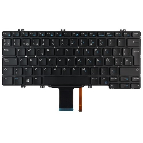 Dell Tastatur mit Hintergrundbeleuchtung für Spanisch (Kastillanisch) mit 83 Tasten 1