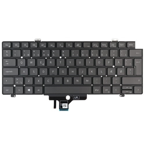Dell Tastatur mit Hintergrundbeleuchtung, 80 Tasten, Dänisch 1