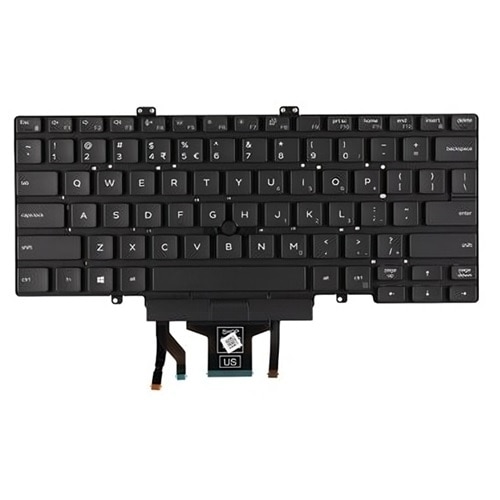 Dell Tastatur mit Hintergrundbeleuchtung für Englisch (International) mit 81 Tasten  1