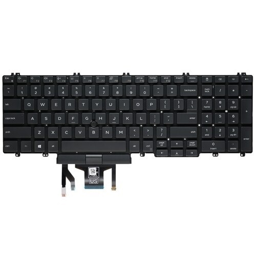 Dell Tastatur mit Hintergrundbeleuchtung für Englisch (USA) mit 102 Tasten 1