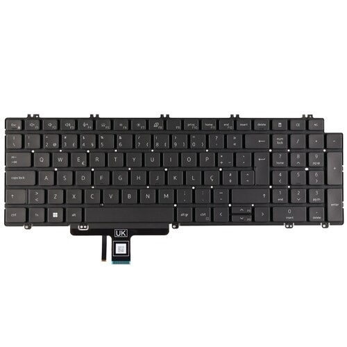 Dell Tastatur mit Hintergrundbeleuchtung, 100 Tasten, Iberisch (Portugal) 1