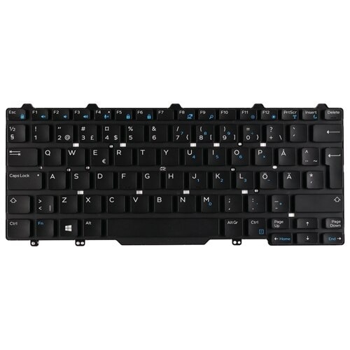 Dell Tastatur ohne Hintergrundbeleuchtung, 83 Tasten, Schwedisch/Finnisch 1