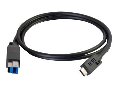 C2G 3m USB 3.1 Gen 1 USB Type C to USB B Cable M/M - USB C Cable Black - USB Typ-C-Kabel - 3 m 1