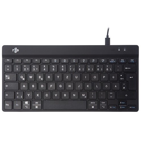 R-Go Compact Break Tastatur QWERTZ (DE), schwarz, kabelgebunden 1