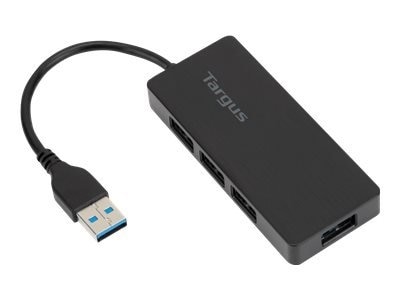 4-port Targus USB 3.0 4-Port Hub - Hub - 4 x SuperSpeed USB 3.0 - desktop 1