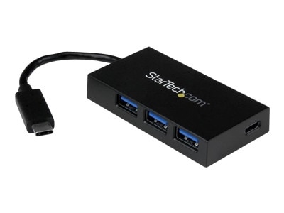 4-port StarTech.com 4 Port USB C Hub - USB-C to 1x USB-C & 3x USB-A - USB 3.0 Hub - hub - 4 ports 1