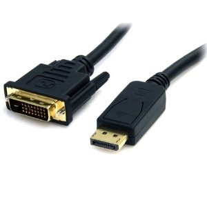 StarTech.com DisplayPort to DVI Cable - 6ft / 2m - 1920 x 1200 - M/M – DP to DVI Adapter Cable – Passive DisplayPort ... 1