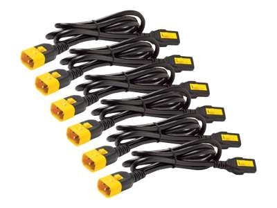 APC - Power cable - IEC 320 EN 60320 C13 - IEC 320 EN 60320 C14 - 1.22 m - black (pack of 6 ) #AP8704S-WW 1