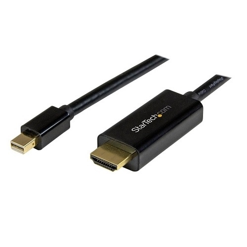 StarTech.com 3 ft / 1m Mini DisplayPort to HDMI Converter Cable - 4K - video cable - DisplayPort / HDMI - 1 m 1