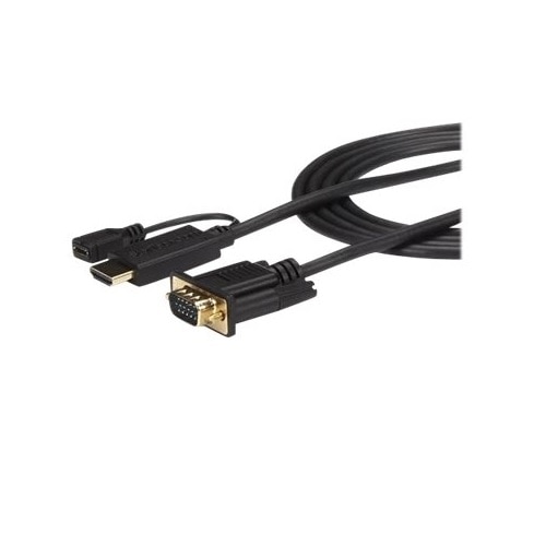 StarTech.com 3 ft HDMI to VGA active converter cable - HDMI to VGA adapter - Video converter - HDMI - VGA 1