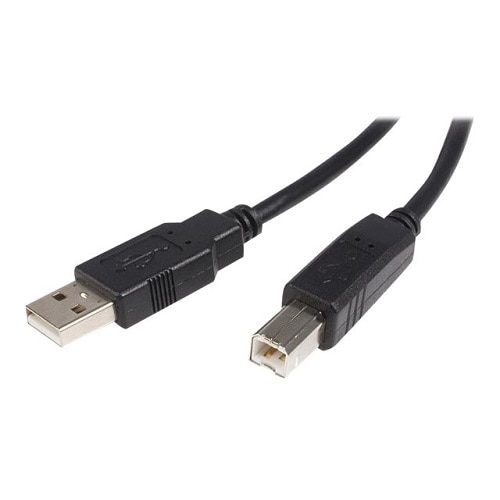 StarTech.com 5m USB 2.0 A to B Cable M/M - USB cable - USB (M) to USB Type B (M) - USB 2.0 - 5 m - black 1