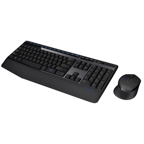Logitech Wireless Combo MK345 - Keyboard and mouse set - wireless - 2.4 GHz - black, blue 1