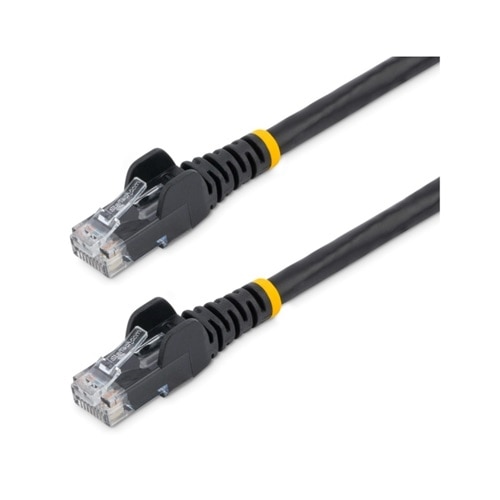 StarTech.com 1m CAT6 Ethernet Cable - Black CAT 6 Gigabit Ethernet Wire -650MHz 100W PoE RJ45 UTP Network/Patch Cord 1