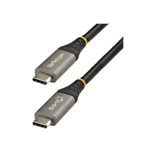 StarTech.com (1m) USB 3.1/3.2 Gen 2 Type-C 24 pin (Male to Male) Cable 10Gbps, 100W PD Charging - grey, black 1