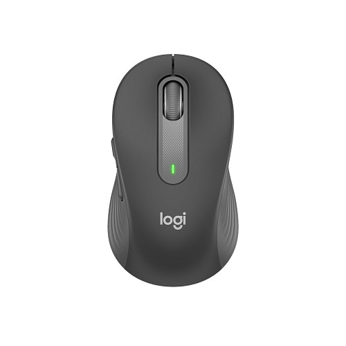 Logitech Signature M650 - Mouse - optical - 5 buttons - wireless - Bluetooth, 2.4 GHz - Logitech Logi Bolt USB receiver - graphite 1