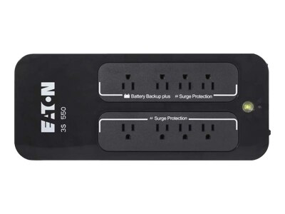 Eaton 3S - UPS - AC 120 V - 330-watt - 550 VA - USB - output connectors: 8 1