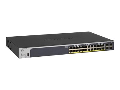 24-port NETGEAR GS728TPP - V2 - switch - L3 - smart - 24 x 10/100/1000 (PoE+) + 4 x Gigabit SFP - rack-mountable - Po... 1
