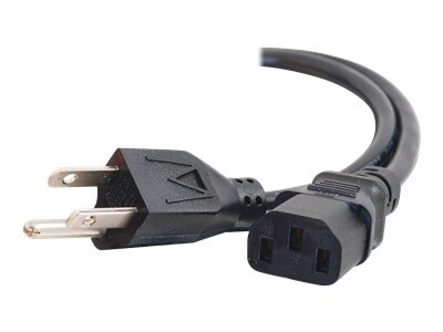 C2G 8ft Power Cord - 16 AWG - NEMA 5-15P to IEC320C13 - Computer Power - power cable - 2.4 m 1