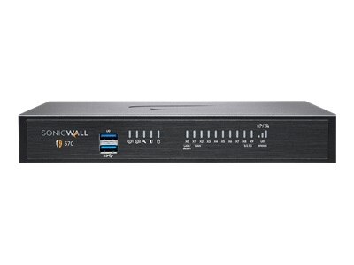 SonicWall TZ570P - Advanced Edition - security appliance - with 1 year TotalSecure - GigE, 5 GigE - desktop 1