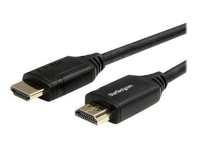 StarTech.com Premium Certified High Speed HDMI 2.0 Cable with Ethernet - 6 ft 2m- Ultra HD 4K 60Hz - 6 feet HDMI Male to Male Cord - 30 AWG (HDMM2MP) - HDMI with Ethernet cable - 2 m 1