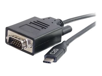 C2G 6ft USB C to VGA Adapter Cable - Video Adapter - External video adapter - USB-C - D-Sub 1