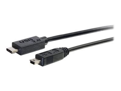 C2G 12ft USB C to USB Mini B Cable - USB 2.0 to USB Mini B - M/M - USB-C cable - mini-USB Type B to USB-C - 3.66 m 1