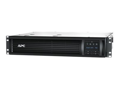 APC Smart-UPS 750VA LCD RM - AC 120 V - 500 Watt - Ethernet, RS-232, USB - output connectors: 6 - 2U - Black 1