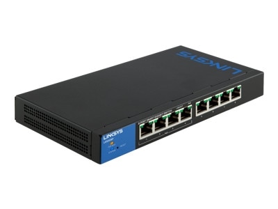 8-port Linksys Business Smart LGS308P - Switch - Managed - 8 x 10/100/1000 (PoE+) - desktop - PoE+ (72 W) - AC 100/230 V 1