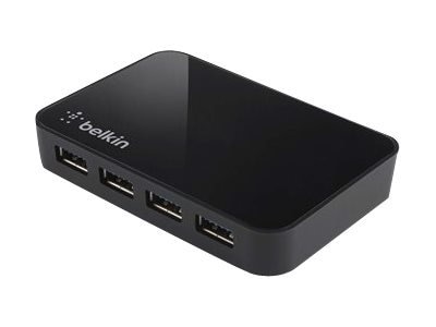 Belkin SuperSpeed USB 3.0 4-Port Hub - Hub - 4 x SuperSpeed USB 3.0 - desktop 1