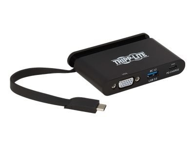 Tripp Lite USB C Adapter Converter w/ VGA, Gigabit Ethernet, USB-A Hub & PD Charging, Thunderbolt 3 Compatible w/ Sto... 1
