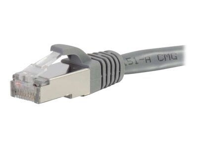C2G 30ft Cat6 Snagless Shielded (STP) Ethernet Network Patch Cable - Gray - Patch cable - RJ-45 (M) to RJ-45 (M) - 9.14 m - screened shielded twisted pair (SSTP) - CAT 6 - molded, snagless, stranded - grey 1