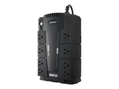 CyberPower Systems 550VA/330-Watt 8-Outlet RJ11 UPS Standby - Black 1