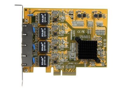 StarTech.com 4 Port PCIe Network Card - Low Profile - RJ45 Port - Realtek RTL8111G Chipset - Ethernet Network Card - ... 1