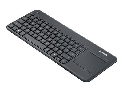 Logitech Wireless Touch Keyboard K400 Plus - Keyboard - with touchpad - wireless - 2.4 GHz - French - black 1