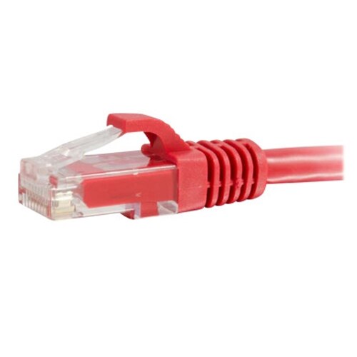 7FT CAT5 ENH PATCH CABLE-350MHZ MOLDED RJ45 RED 1